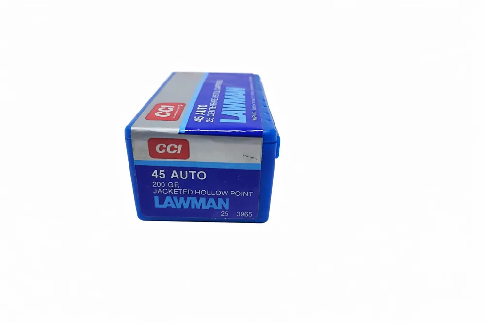 CCI Ammunition - 45 Auto - 200 Grain Jacketed Hollow Point - 25 Rounds