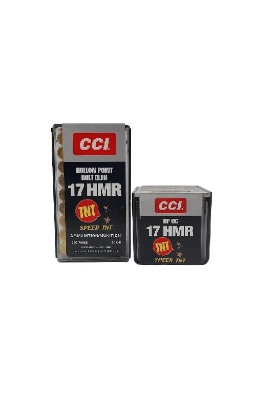CCI Speer TNT Ammunition - 17 HMR - 17 Grain Hollow Point - 50 Rounds
