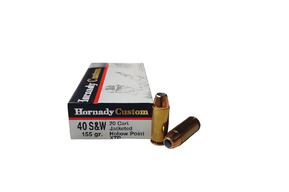 Hornady Custom Ammunition - 40 S&W - 155 Grain XTP Hollow Point - 20 Rounds