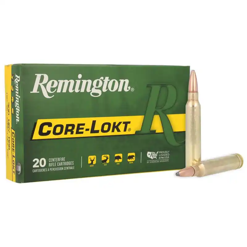 Remington Core-Lokt Ammunition - 300 Winchester Magnum - 180 Grain Core-Lokt Pointed Soft Point - 20 Rounds