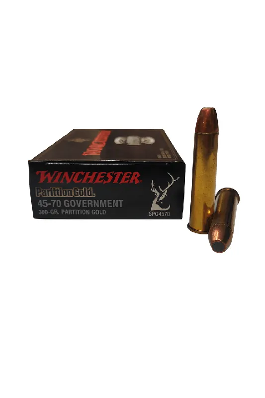 Winchester Supreme Ammunition - 45-70 Government - 300 Grain Partition Gold - 20 Rounds