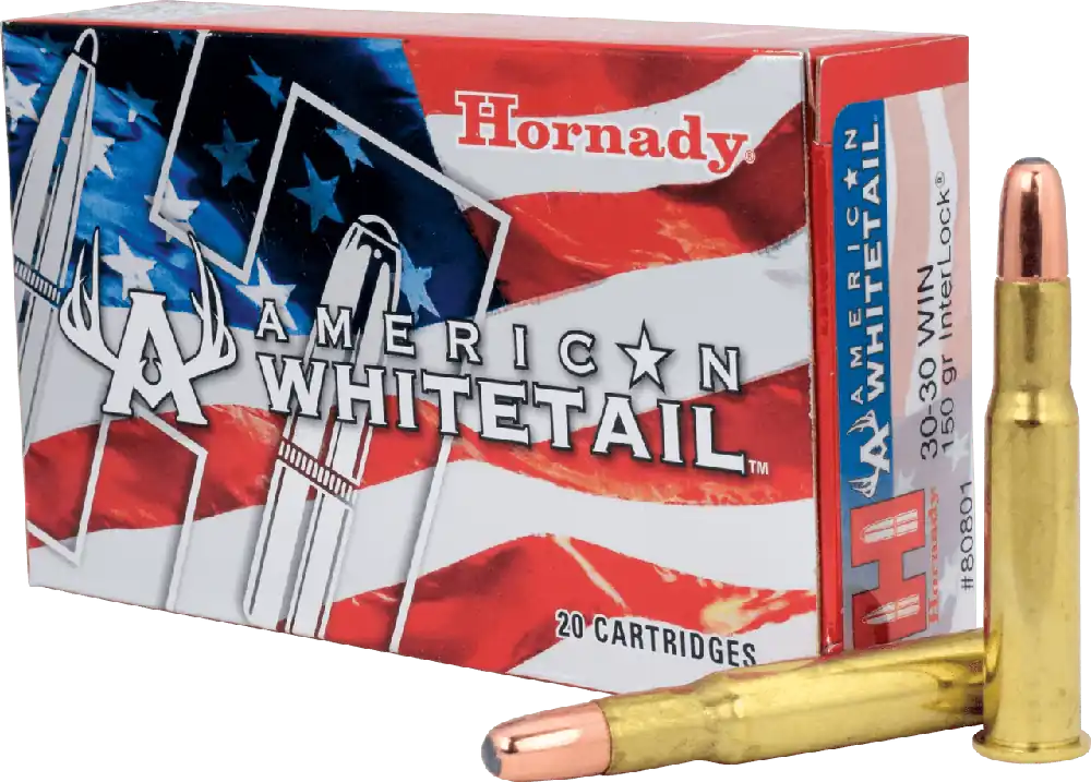 Hornady American Whitetail - 30-30 Winchester 150 Grain Interlock Round Nose - 20 Rounds