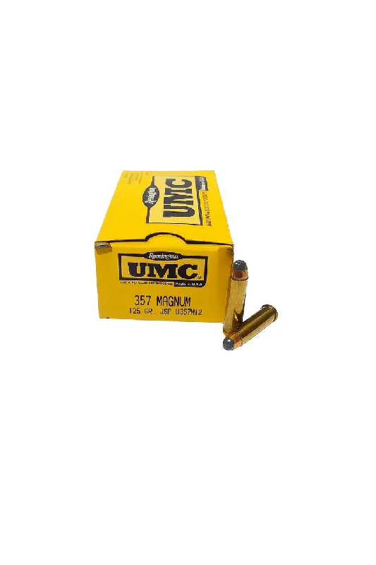 UMC Ammunition - 357 Magnum - 125 Grain Jacketed Soft Point - 50 Rounds