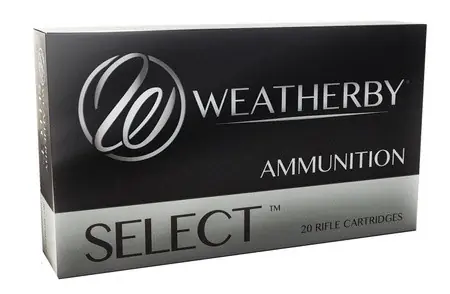 Weatherby Select Ammunition - 240 Weatherby - 100 Grain Interlock - 20 Rounds - Brass Case