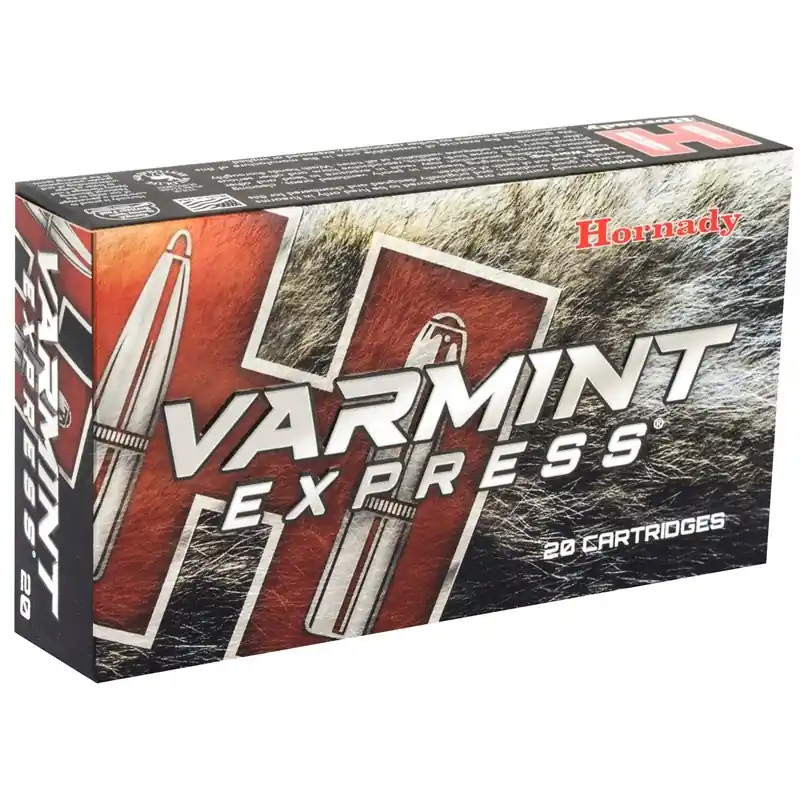 Hornady Varmint Express Ammunition - 6 MM Creedmoor - 87 Grain V-MAX - 20 Rounds - Brass Case