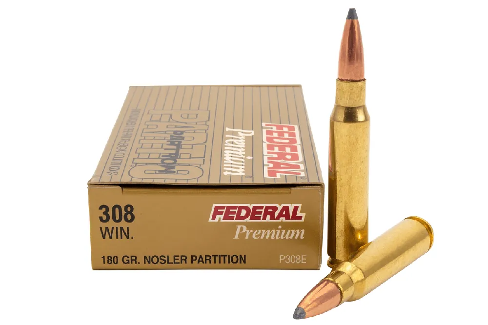 Federal Premium Ammunition - 308 Winchester - 180 Grain Nosler Partition - 20 Rounds