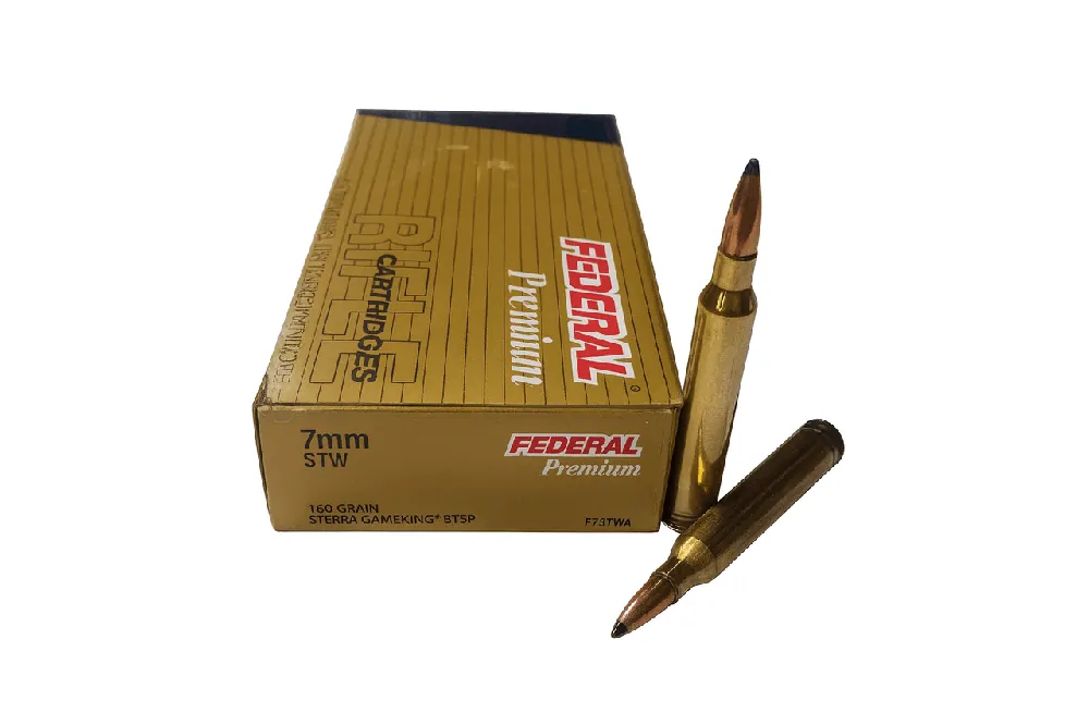 Federal Premium Ammunition - 7 MM STW - 160 Grain Boat Tail Soft Point - 20 Rounds