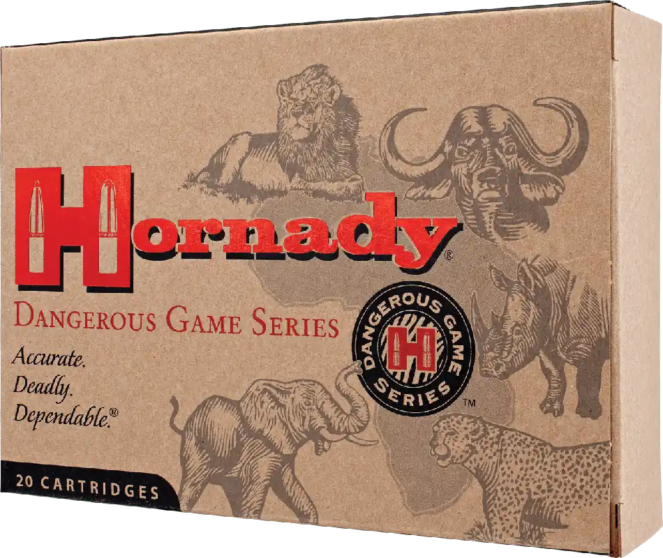Hornady Ammunition - 458 LOTT - 500 Grain DGX - 20 Rounds - Brass Case