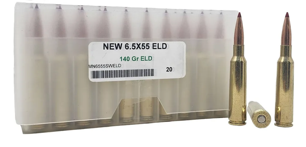 Miwall New Ammunition - 6.5x55mm Swedish - 140 Grain ELD - 20 Rounds