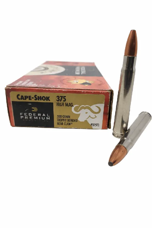 Federal Premium Ammunition - 375 H&H Magnum - 300 Grain Trophy Bonded Bear Claw - 20 Rounds