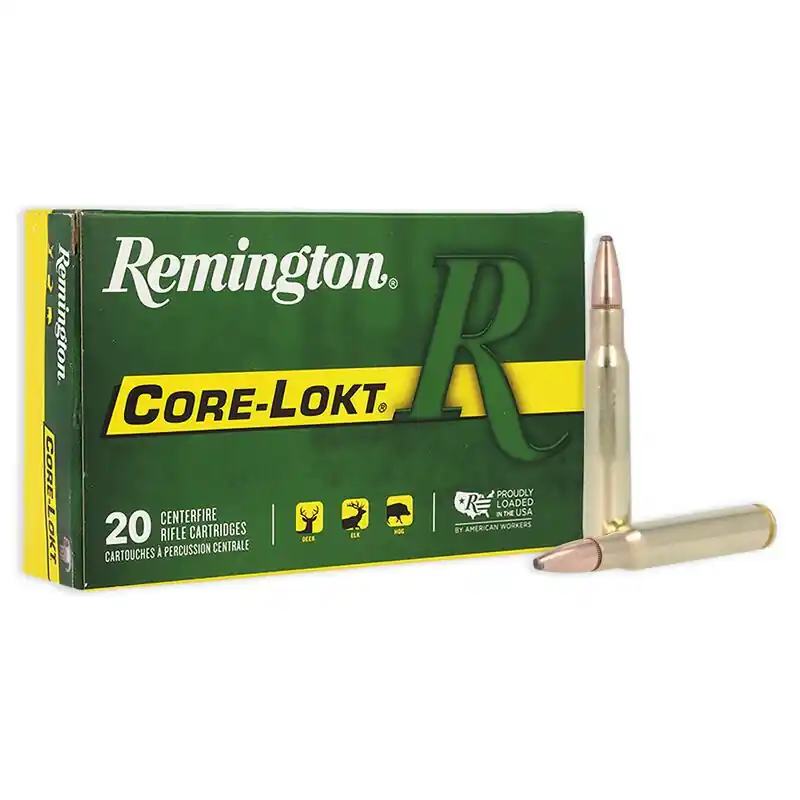 Remington Core-Lokt Ammunition - 30-06 Springfield - 125 Grain Pointed Soft Point - 20 Rounds