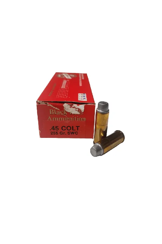 Black Hills Ammunition - 45 Long Colt - 255 Grain Semi Wad Cutter - 20 Rounds - Brass Case