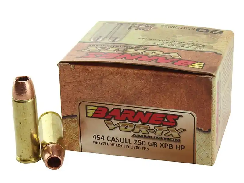 Barnes Vor-TX Ammunition - 454 Casull - 250 Grain XPB HP - 20 Rounds