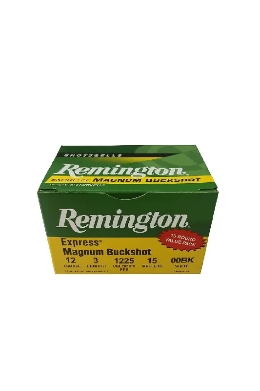 Remington Express Ammunition - 12 Gauge - 3" - 00 Buck - 15 Rounds