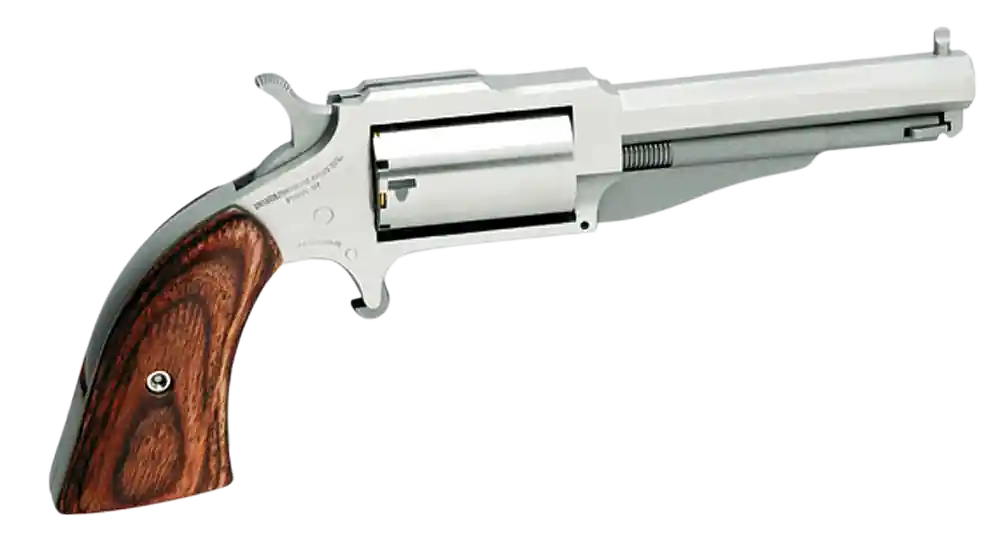 North American Arms The Earl .22 WMR Revolver, 3" Barrel, Stainless Steel, Rosewood Grip