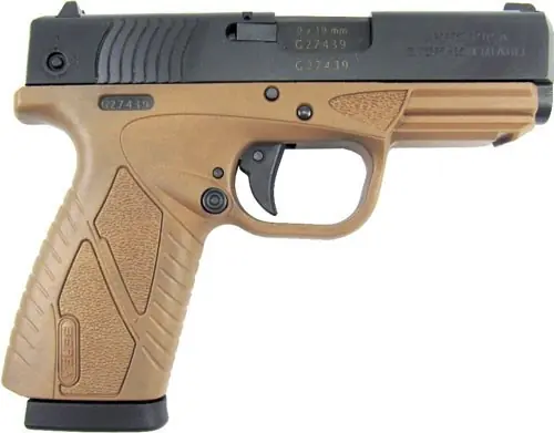 Bersa BP CC 9mm FS Matte with FDE Frame - 8 Shot Capacity
