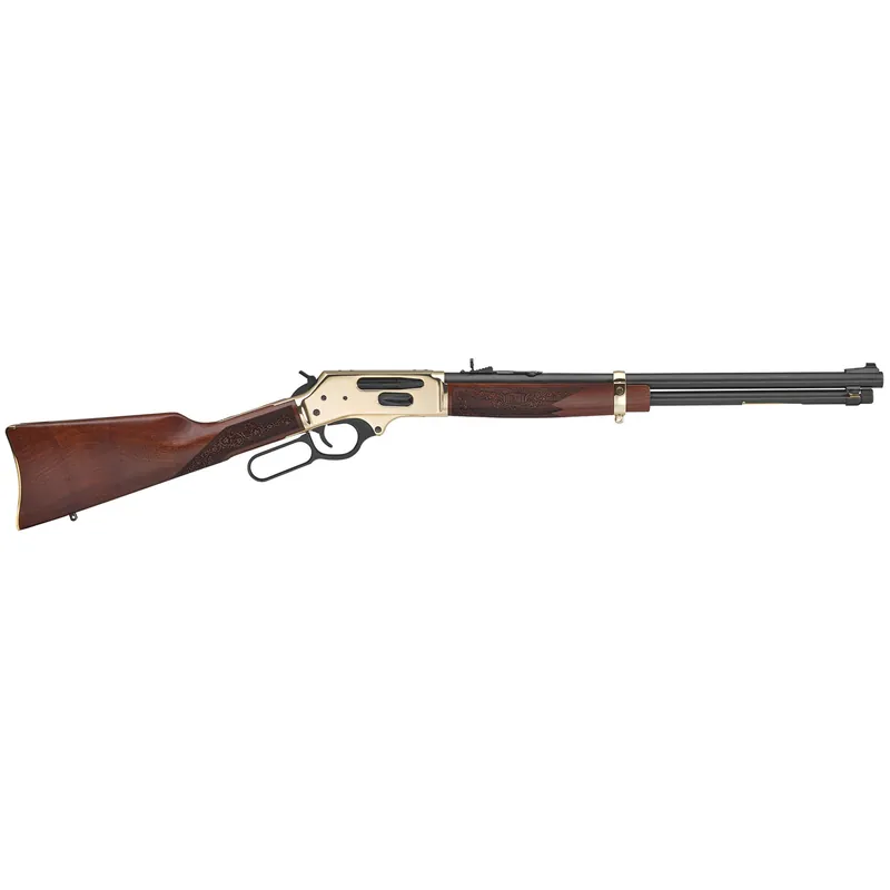 Henry Side Gate 45-70 Lever Action Rifle with 20" Brass Barrel and 4-Round Capacity