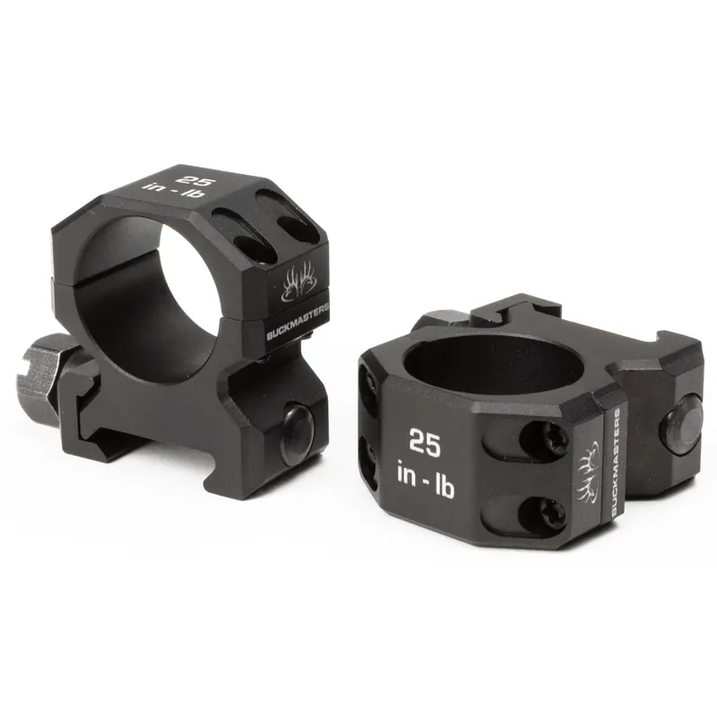 SIG Buckmasters 1" Aluminum Low Black Rings