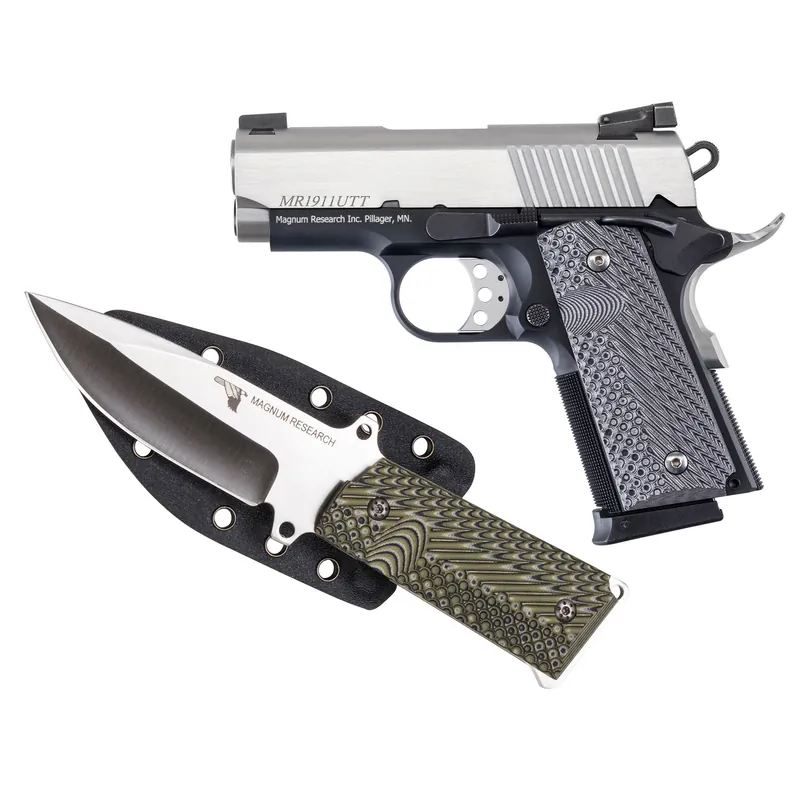 Desert Eagle 1911 .45 ACP 3" Barrel 6-Round Two-Tone with Knife