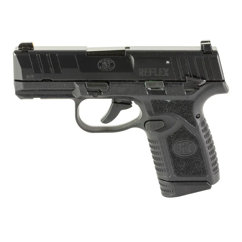 FN Reflex MS 9mm Pistol, 3.3" Barrel, 10-Round, Black