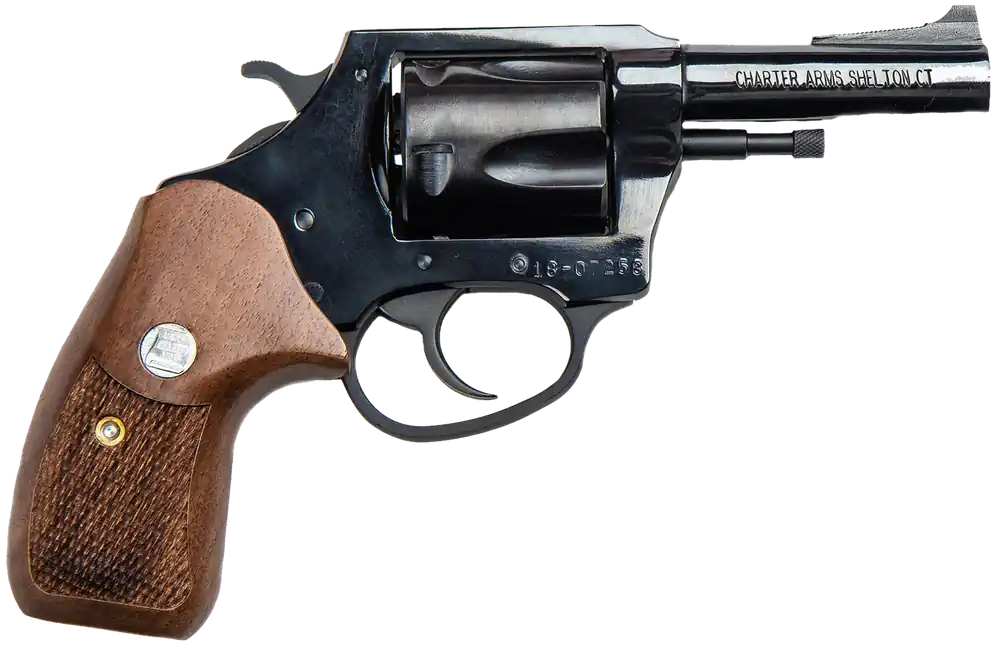 Charter Arms Bulldog Classic .44 Special Revolver, 3" Blued Barrel, Wood Grip