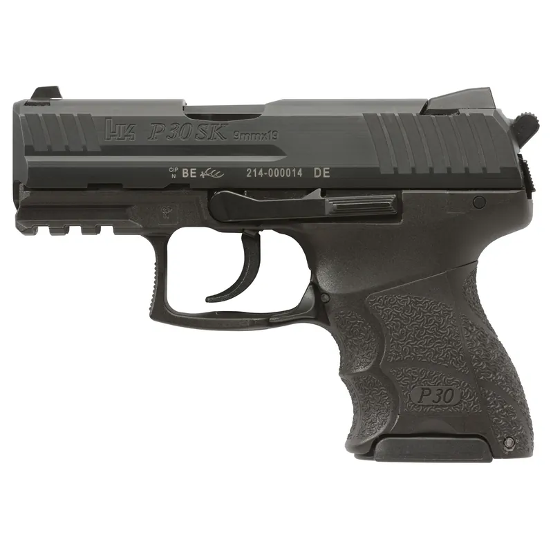 HK P30SK 9mm Pistol, 3.27" Barrel, 15-Round Capacity, V3 DA/SA, Black Finish