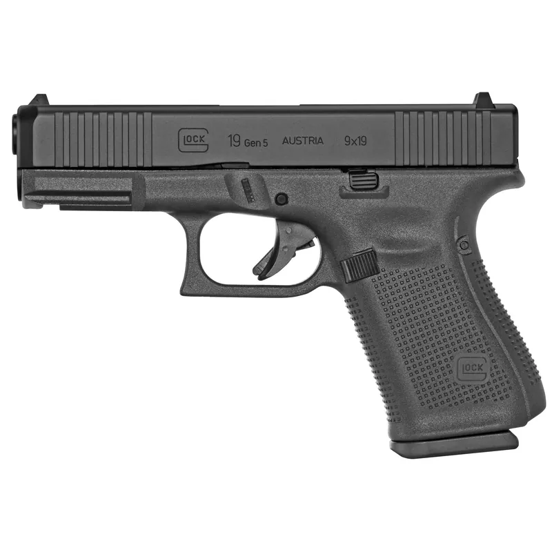 GLOCK 19 Gen5 9mm Pistol with 15-Round Capacity and 3 Magazines
