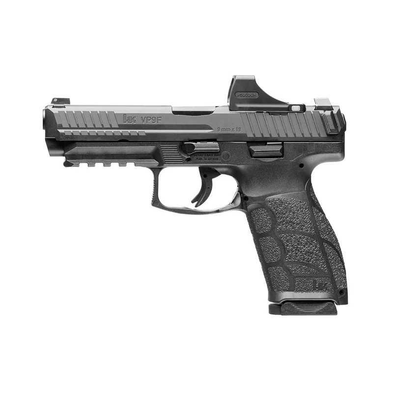 HK VP9A1 F 9MM Pistol with 4.5" Barrel and Holosun SCS, 10-Round Capacity