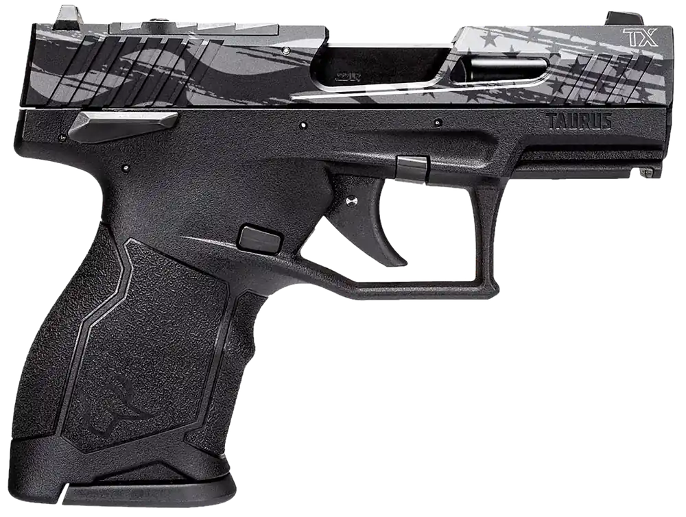 Taurus TX22C T.O.R.O. Compact 22 LR Pistol with Distressed USA Flag Design