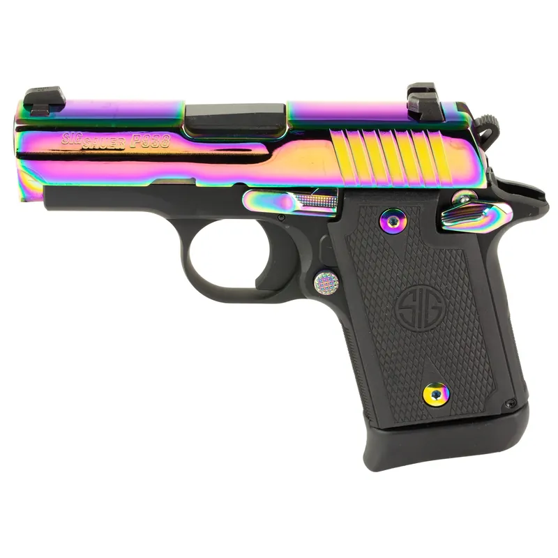 SIG P938 9MM 3" 7-Round Rainbow Finish Pistol