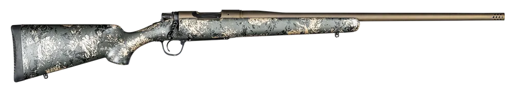 Christensen Arms Mesa FFT .308 Win Rifle - 20" Barrel, Burnt Bronze, Green/Black/Tan Stock