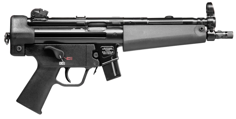 HK SP5 9mm Luger, 8.86" Barrel, 10+1 Capacity, Black Finish, Polymer Grip, 2 Mags Included