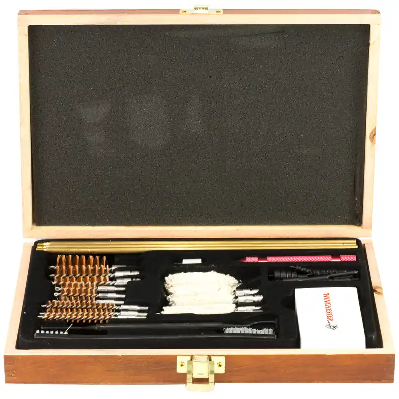 30-Piece Wood Case Universal Cleaning Kit