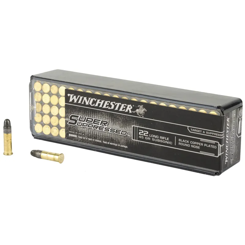 Winchester Super Suppressed .22LR 45 Grain CPRN 100 Rounds