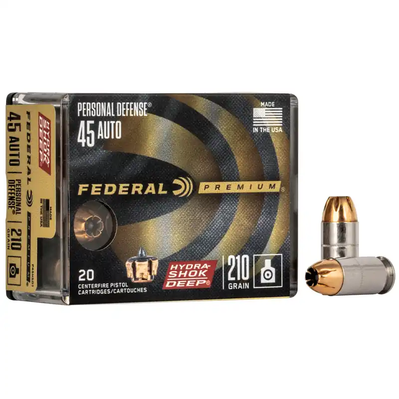Federal Premium HST Deep .45 ACP 210 Grain 20 Rounds/200 Rounds