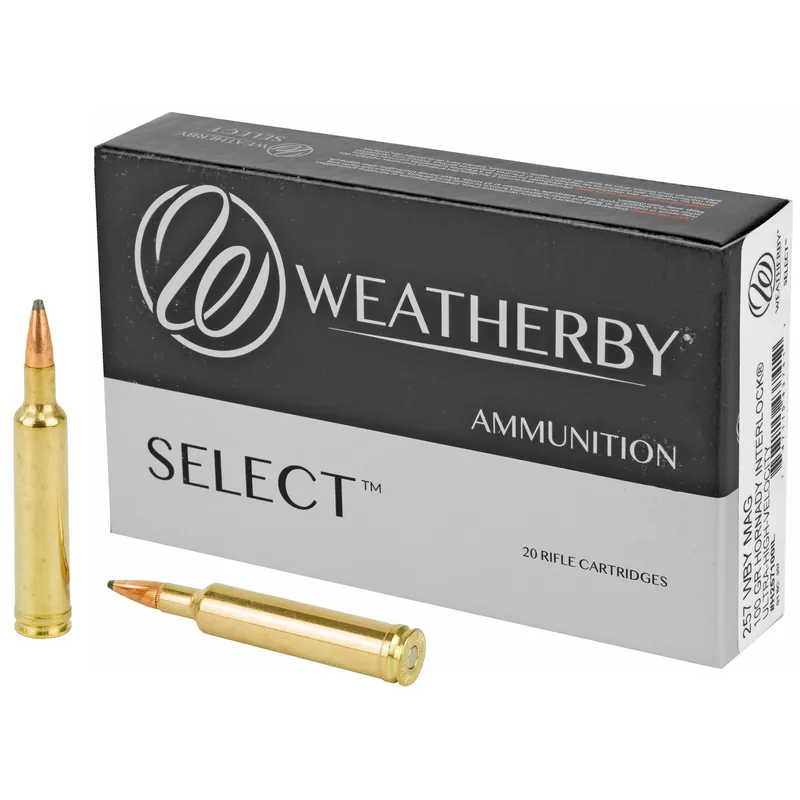 Weatherby Ammo .257 Weatherby 100 Grain Hornady Interlock
