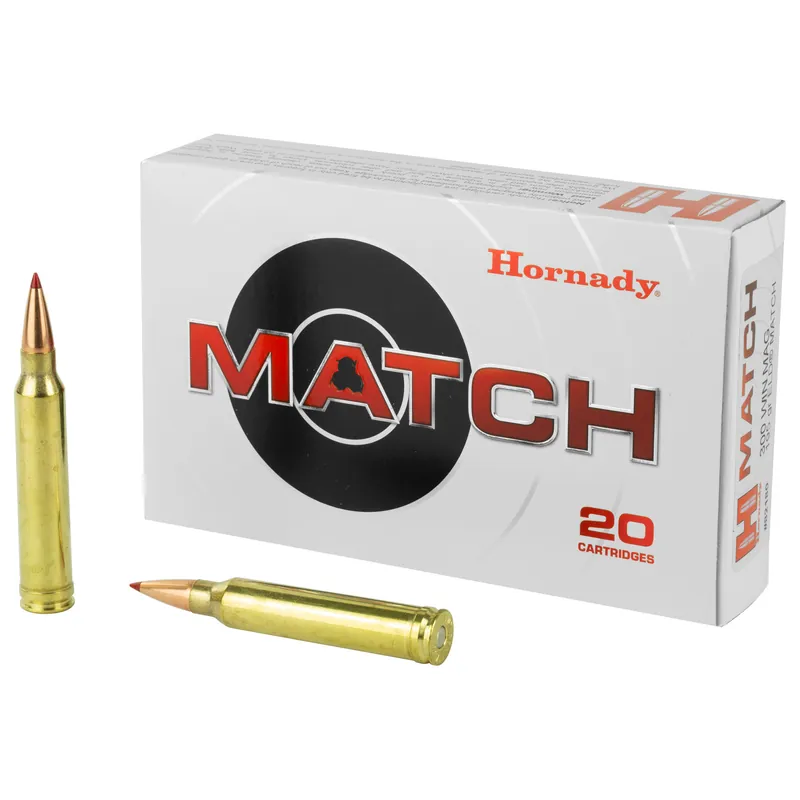 Hornady 300 Win Mag 195 Grain ELD Match Ammo - 20 Rounds/200 Rounds