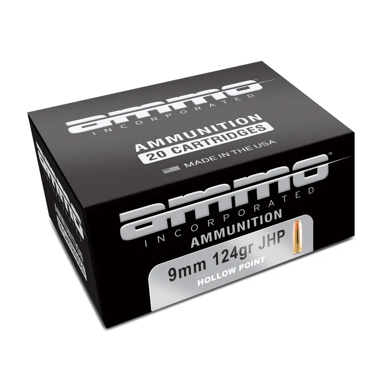 AMMO INC 9MM 124GR XTP JHP - 20 Rounds/200 Rounds