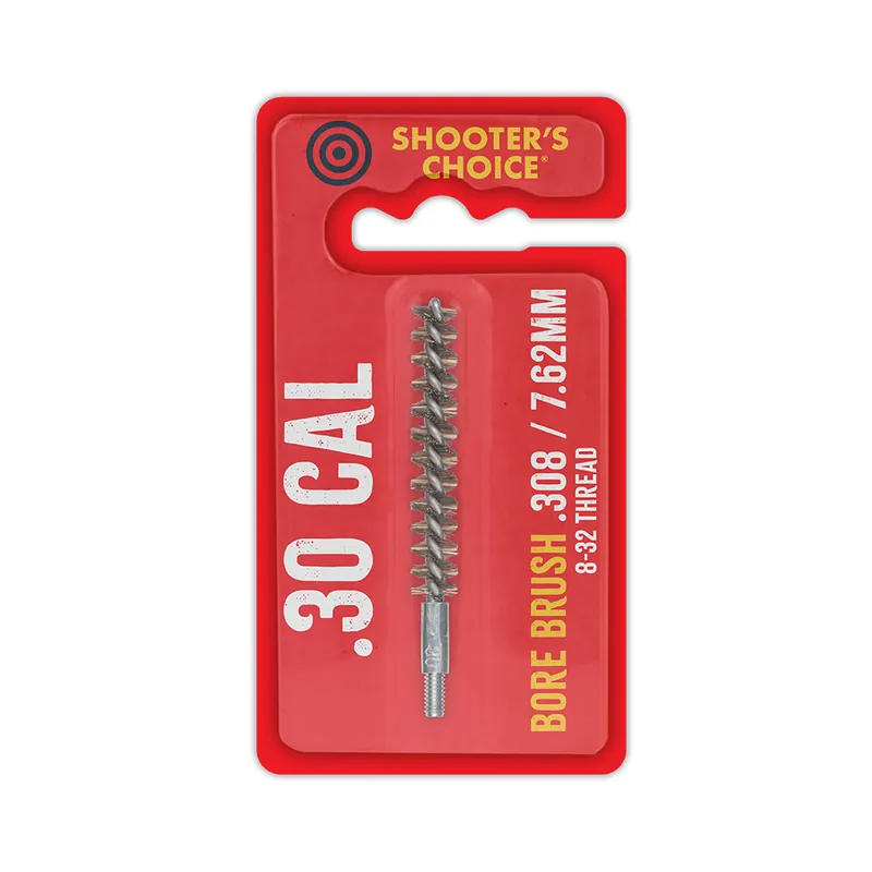 SHOOTERS CHOICE .30CAL BORE BRUSH 3" - Precision Cleaning Tool for Firearms