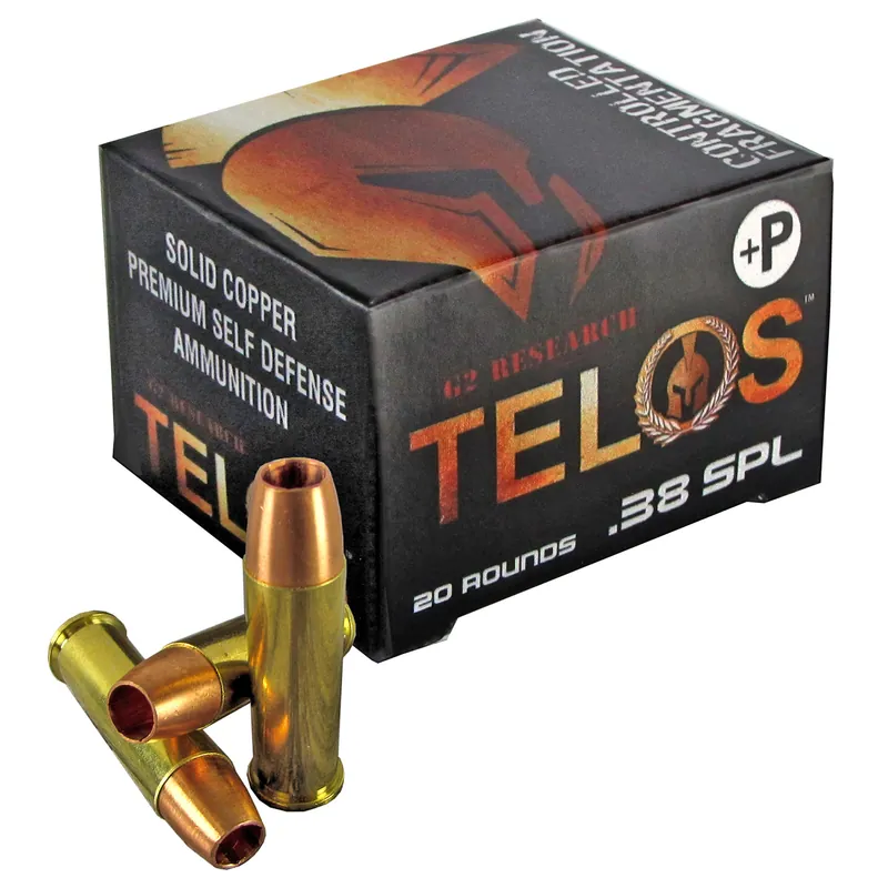 G2R TELOS 38 Special +P 105 Grain Ammunition - 20 Rounds/500 Rounds