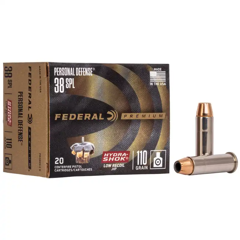 Federal Premium Hydra-Shok .38 Special 110 Grain 20/200
