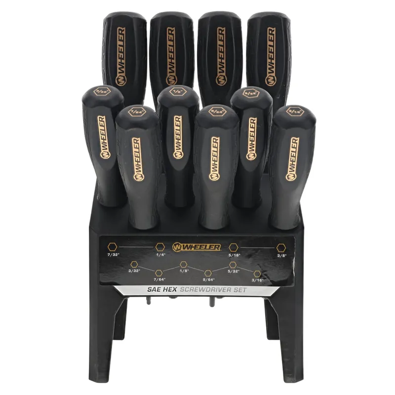 10-Piece SAE Hex Bench Driver Set by Wheeler