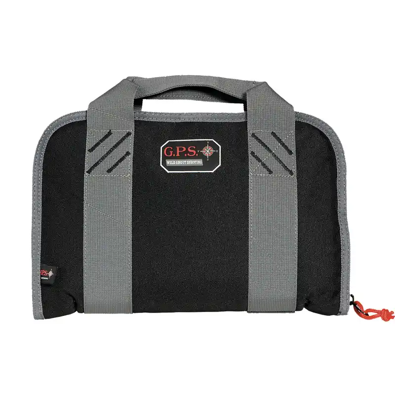 Compact Black Double Pistol Case with GPS