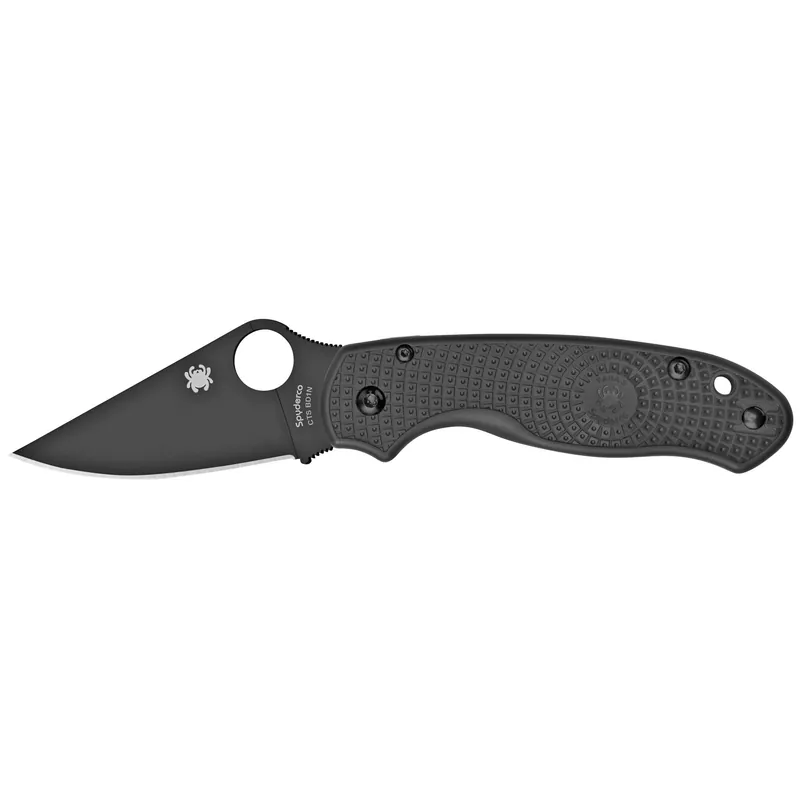 Spyderco Para 3 Lightweight White Plain Edge Black Blade