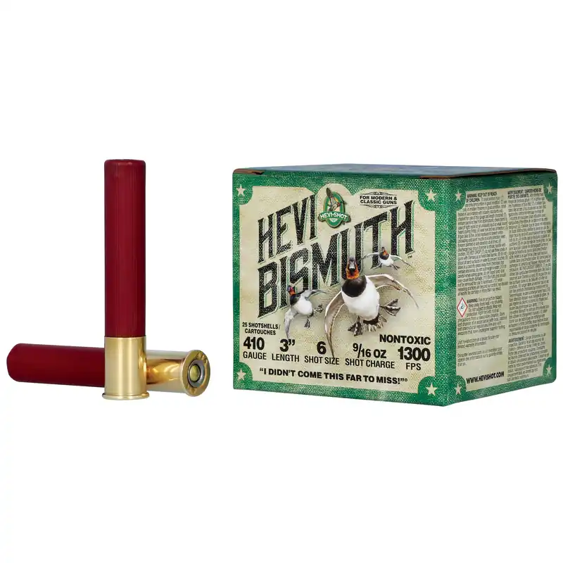 HEVI BISMUTH 410GA 3" #6 Shotgun Shells - 25/250 Count