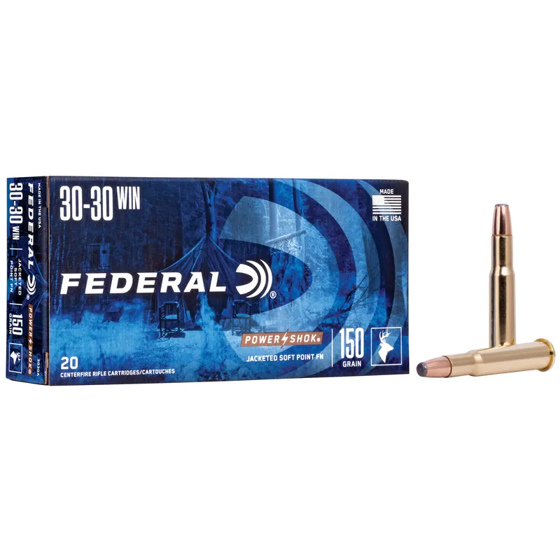 Federal Power-Shok 3030 Winchester 150 Grain Soft Point 20 Rounds/200 Rounds