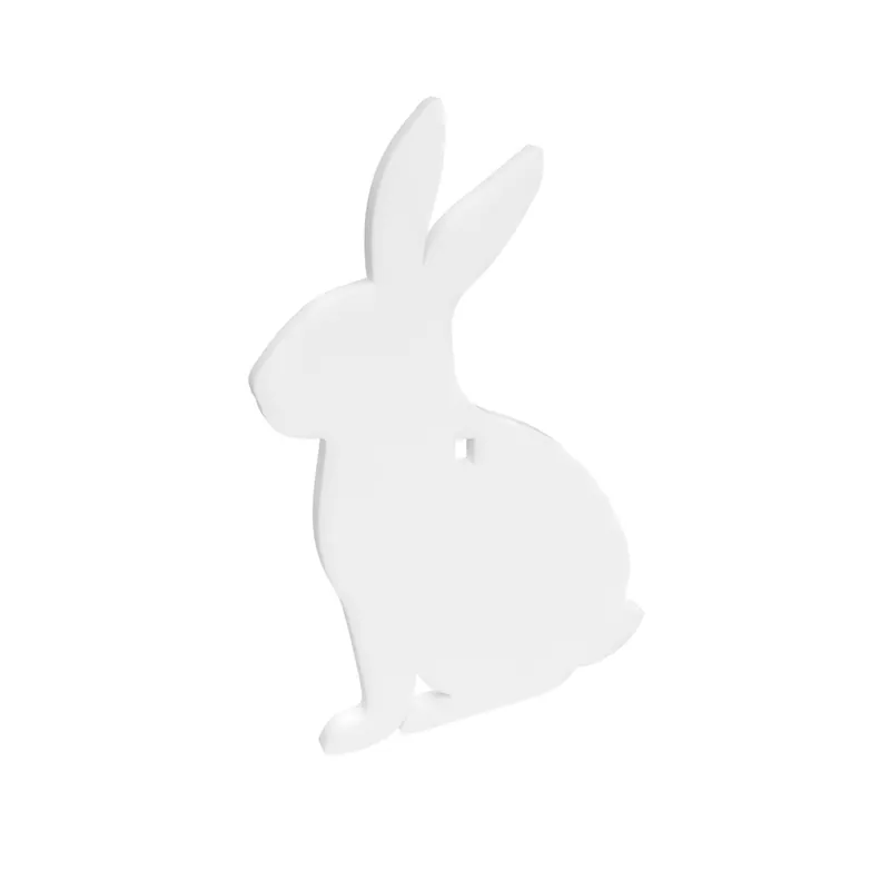 AR500 3/8" White Rabbit Silhouette Target