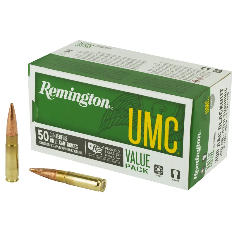 Remington UMC 300 Blackout 220 Grain Ammunition - 50 Rounds/400 Rounds