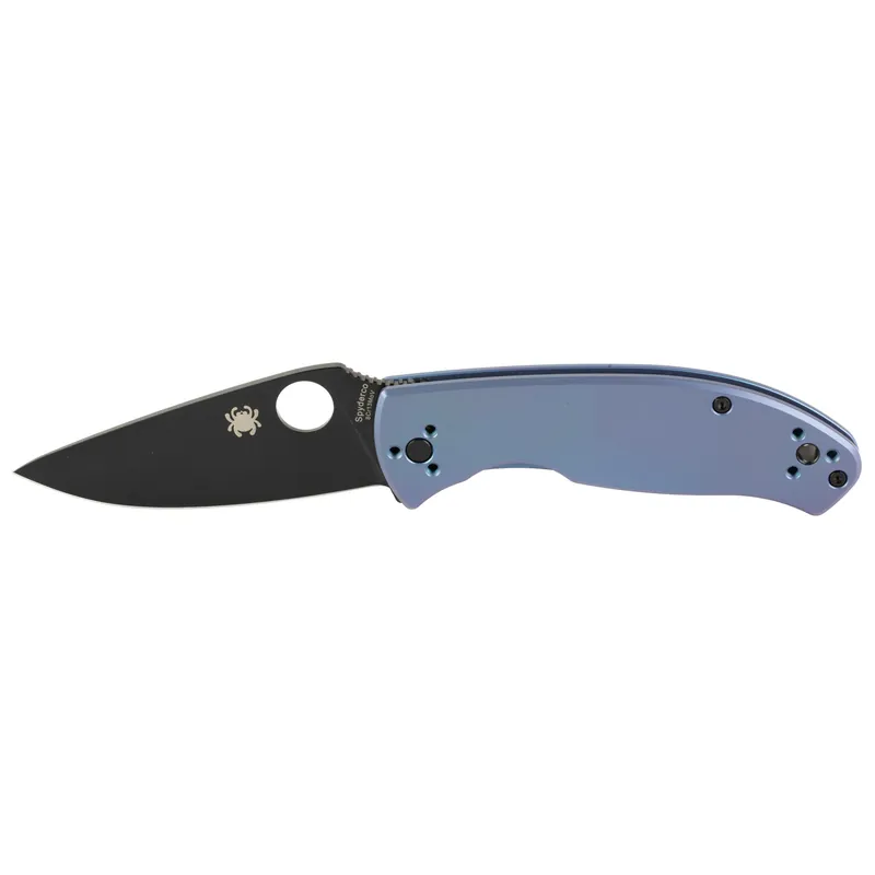 SPYDERCO TENACIOUS TI 3.35" BLUE/BLACK FOLDING KNIFE