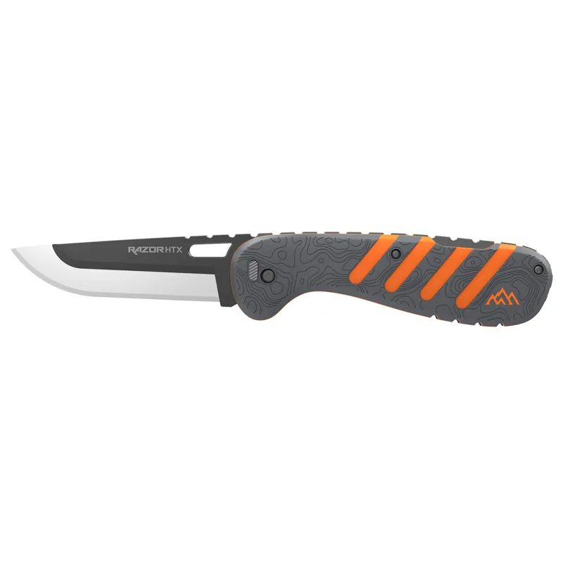 OD Edge Razor HTX 3" Folding Knife - Gray/Orange/Black